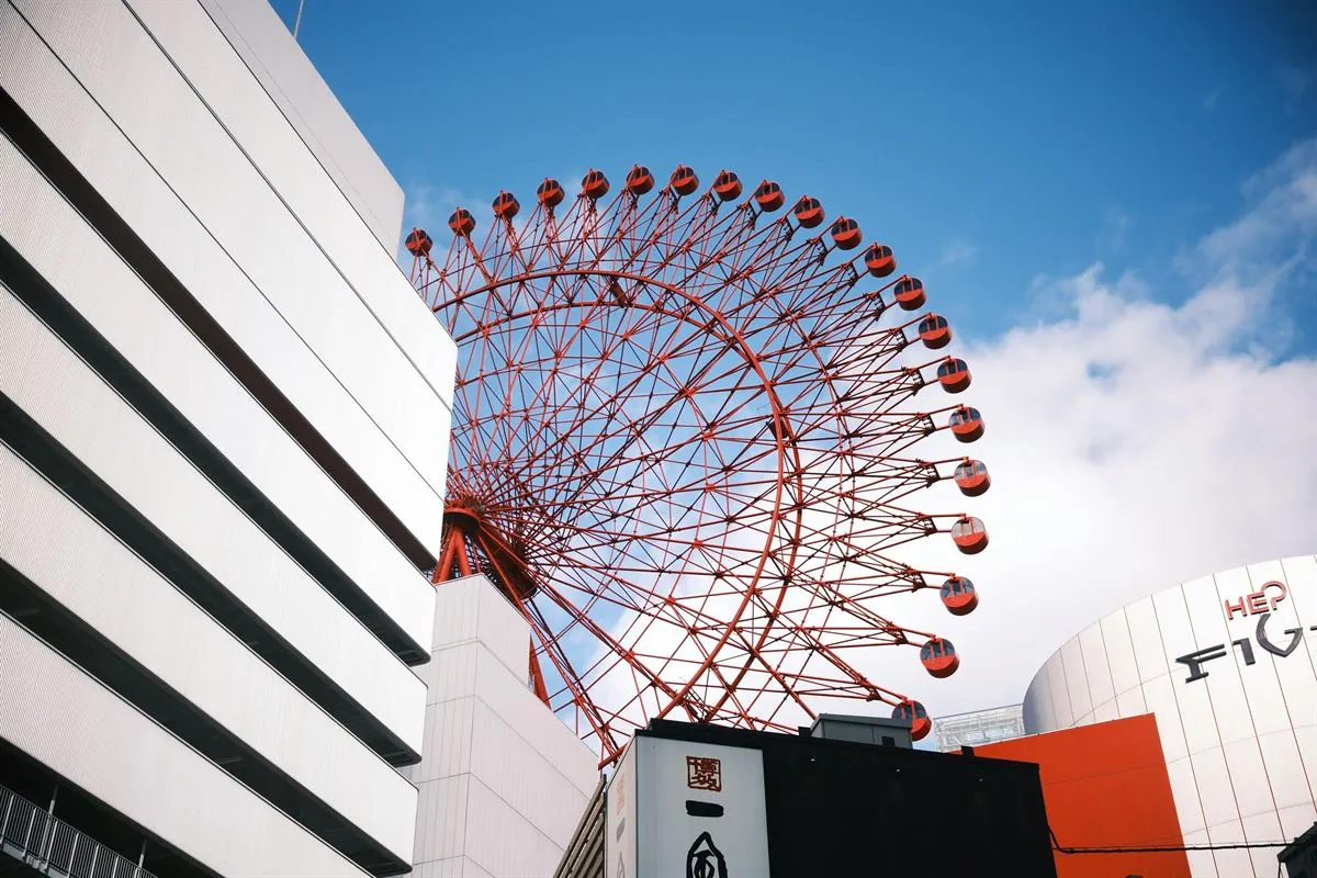 Umeda Sky Building observation deck and the Osaka skyline